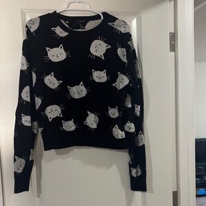 Forever 21 Cat Print Sweater